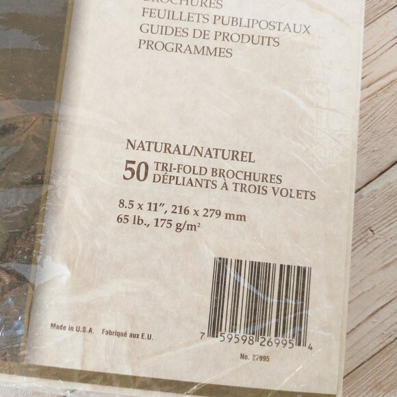 Astroparche Tri-Fold Brochures 65lb Card Stock Wausau Papers Professional Series - Picture 3 of 5